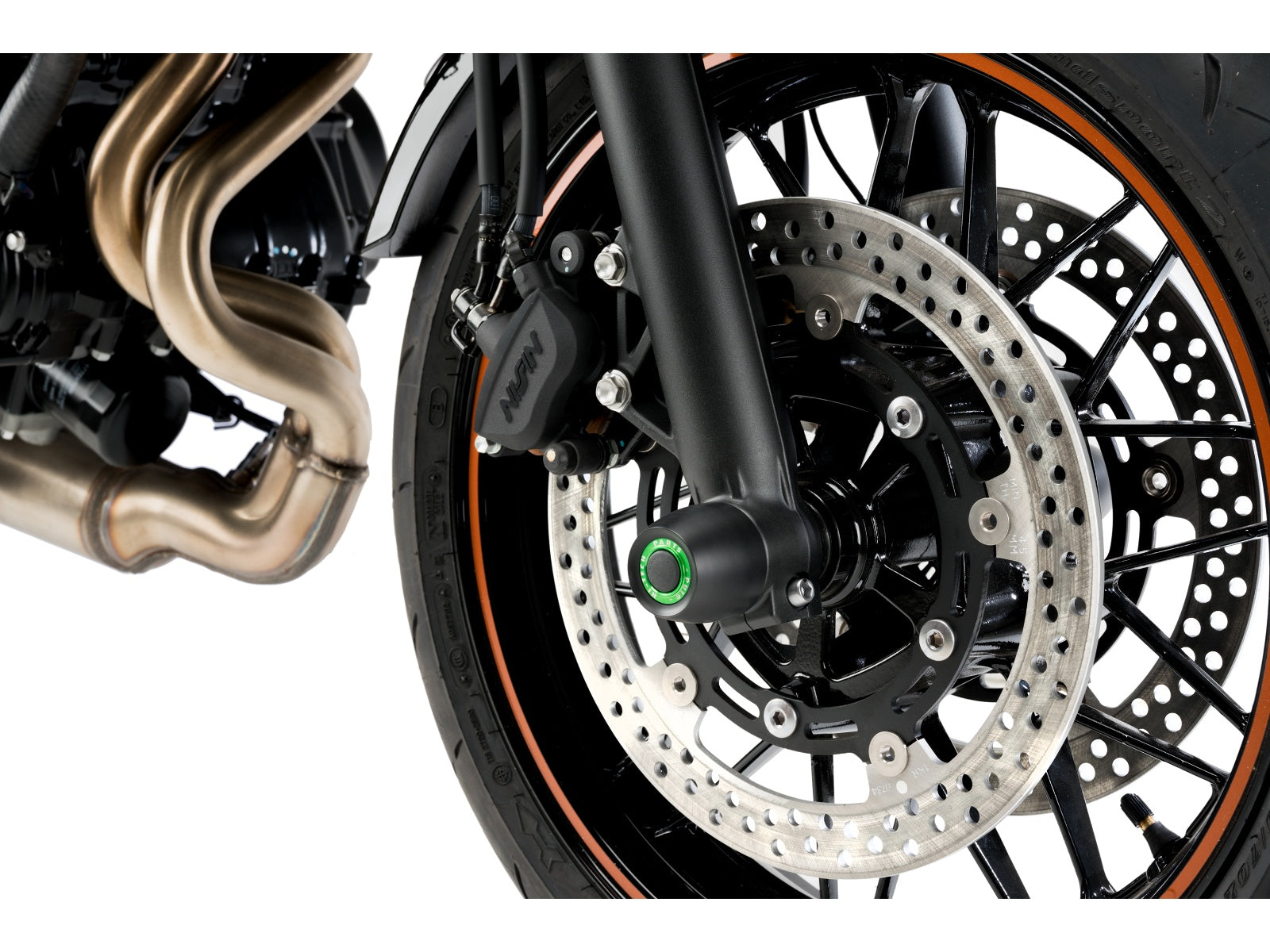 Puig Front Fork Protector In Black for Kawasaki Z650 RS (22-25)