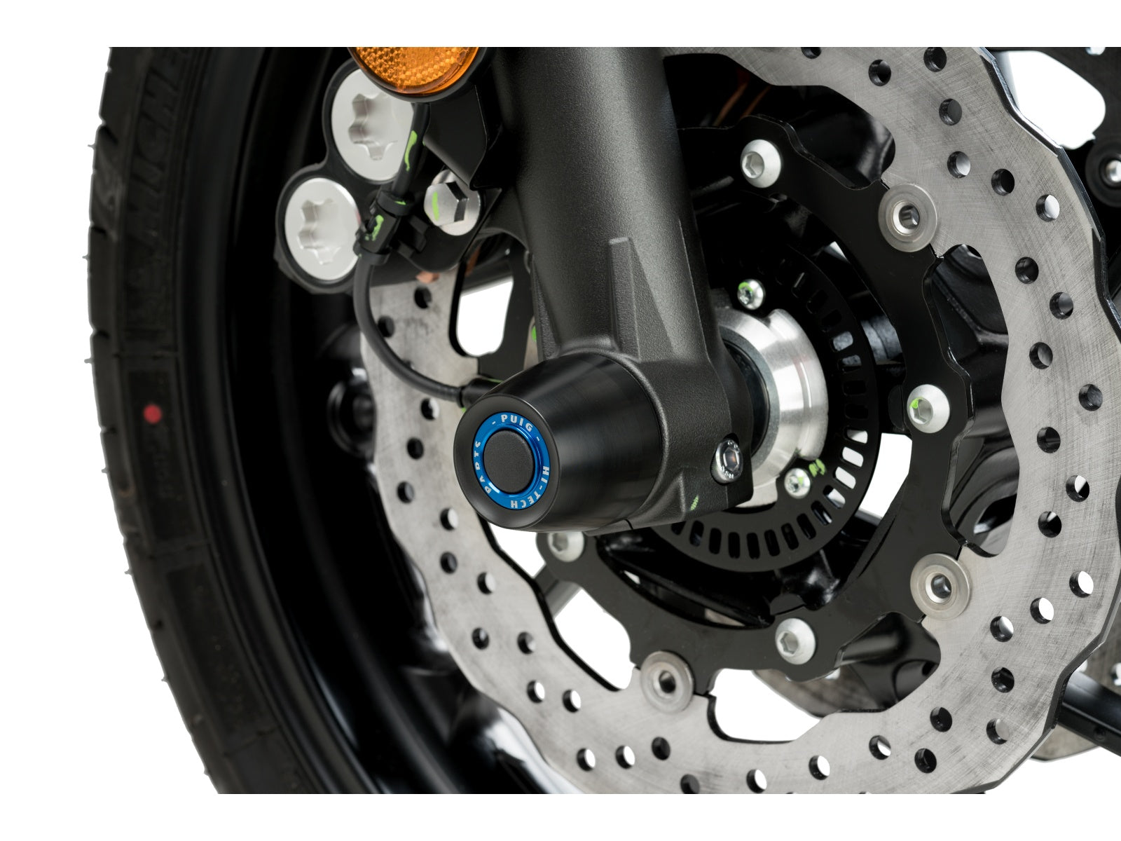 Puig Front Fork Protector In Black for Yamaha Tracer 7 GT (21-25)