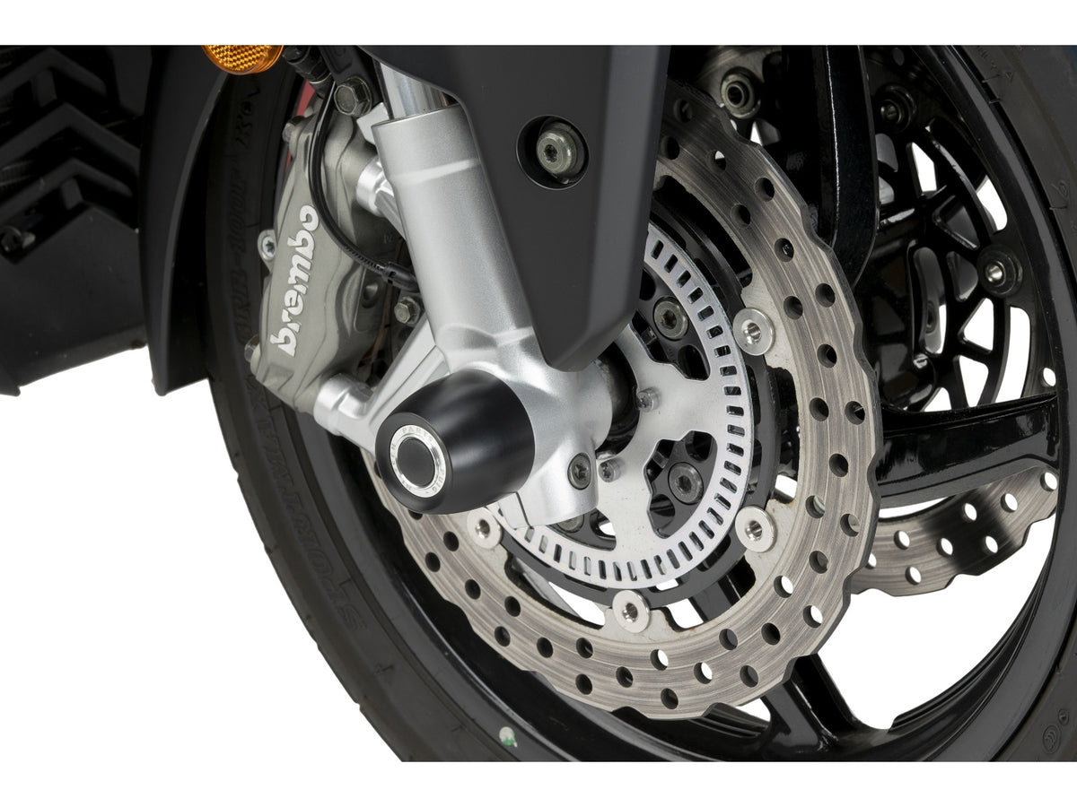 Puig Front Fork Protector In Black for Kymco AK 550 Premium (24-25)