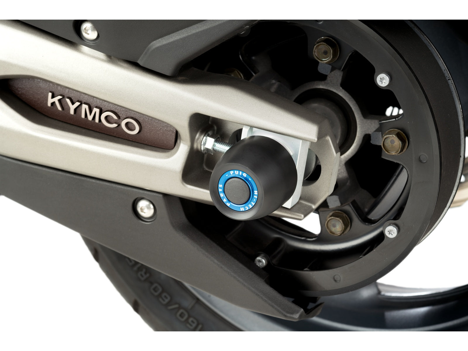 Puig Swing Arm Protector In Black for Kymco AK 550 (17-23)
