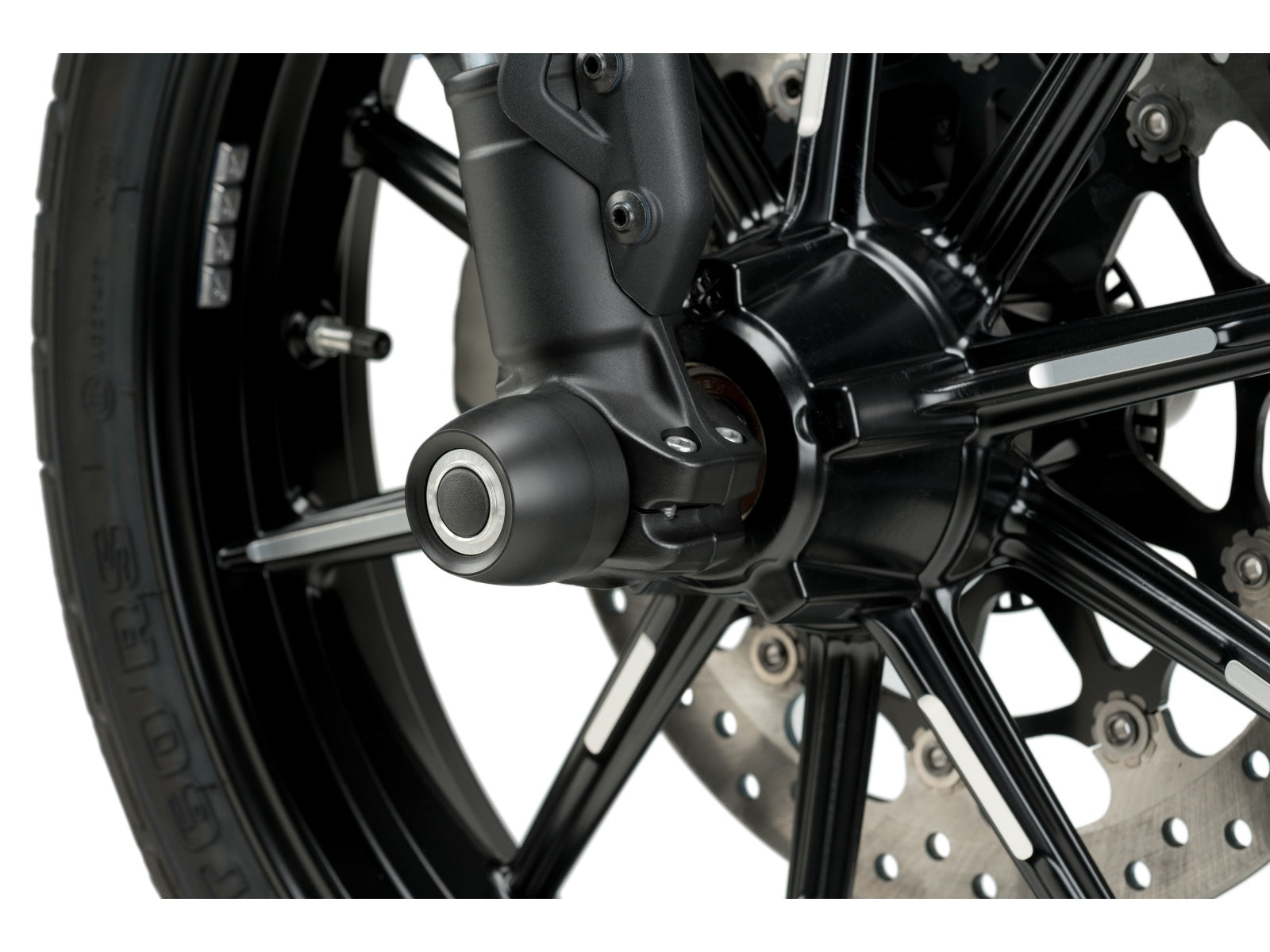 Puig Front Fork Protector In Black for Ducati Scrambler 1100 Sport (18-20)