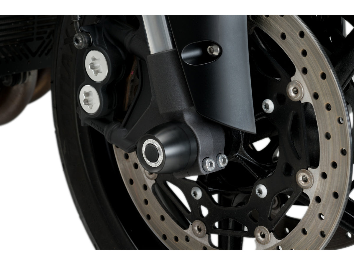 Puig Front Fork Protector In Black for Yamaha MT-10 SP (17-25)