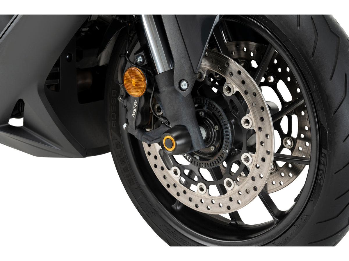 Puig Front Fork Protector In Black for Honda Forza 750 (21-24)
