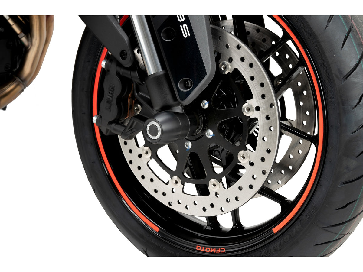 Puig Front Fork Protector In Black for CF Moto 800NK Sport (23-25)