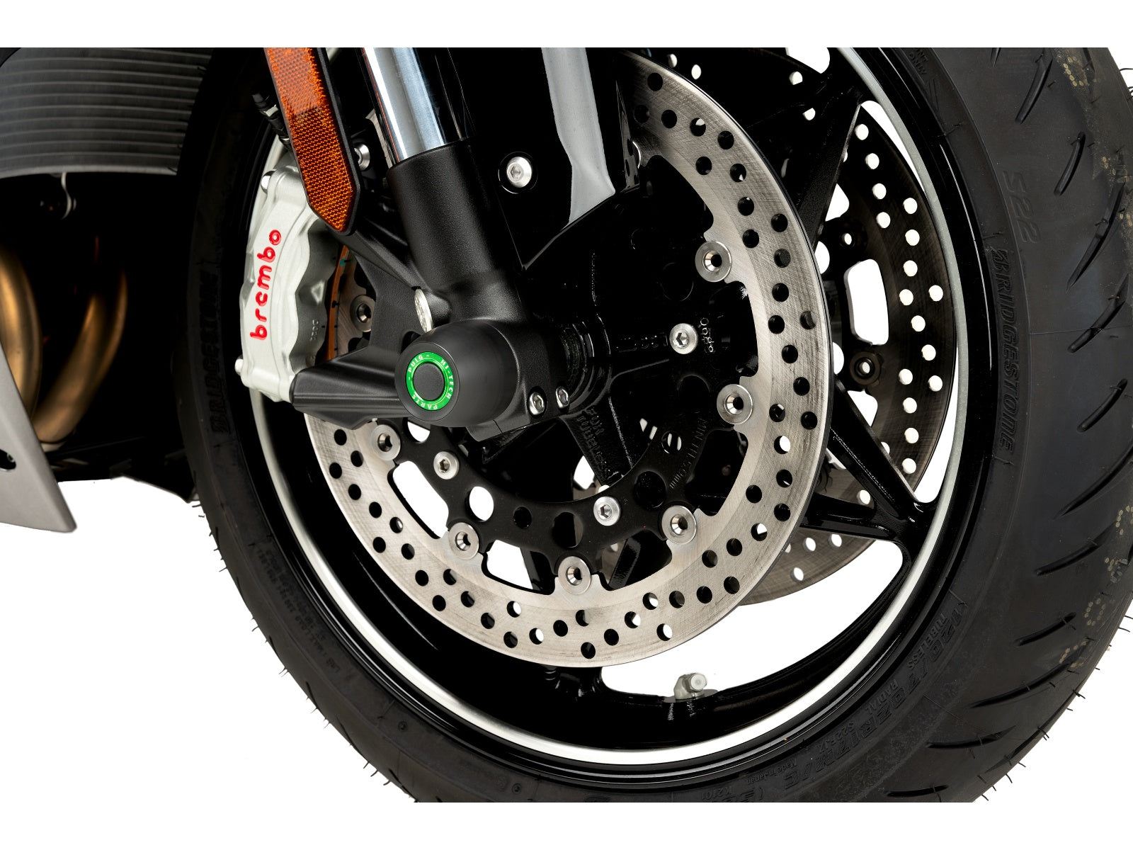 Puig Front Fork Protector In Black for Kawasaki H2 SX SE (22-25)