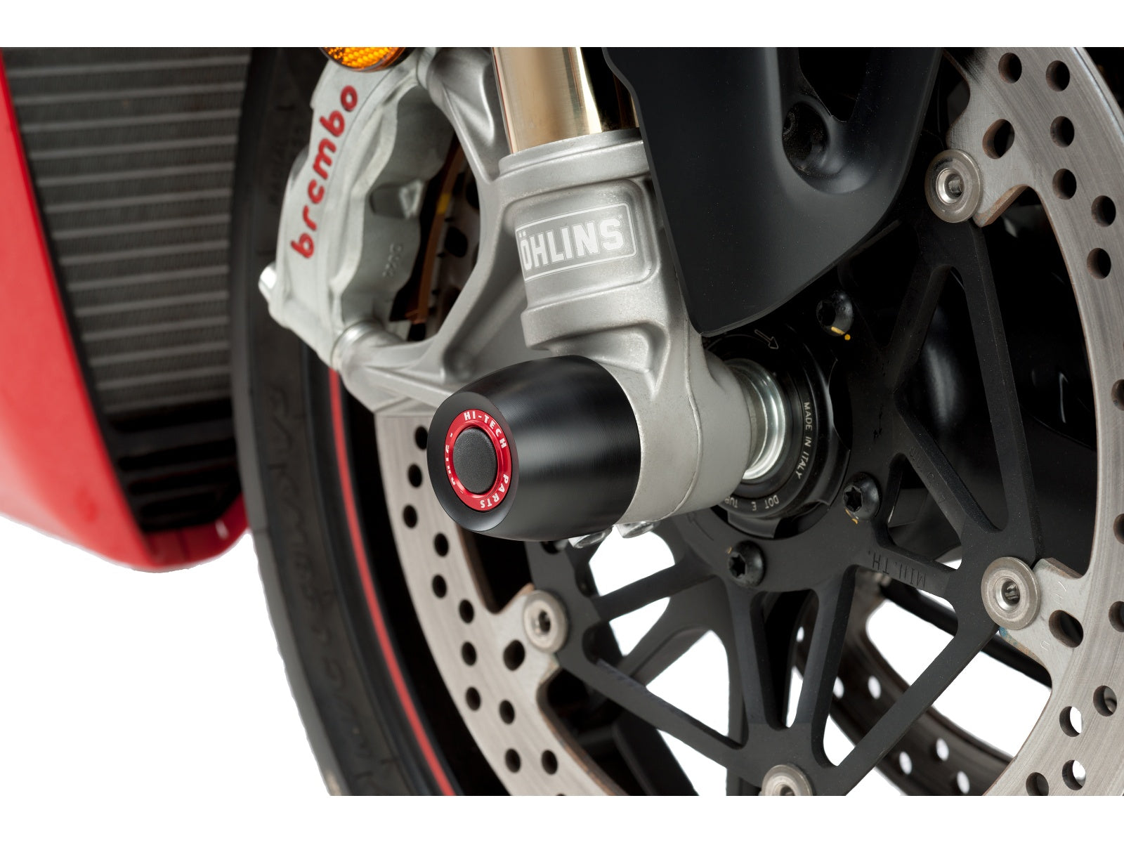 Puig Front Fork Protector In Black for Ducati Panigale V2 (20-24)