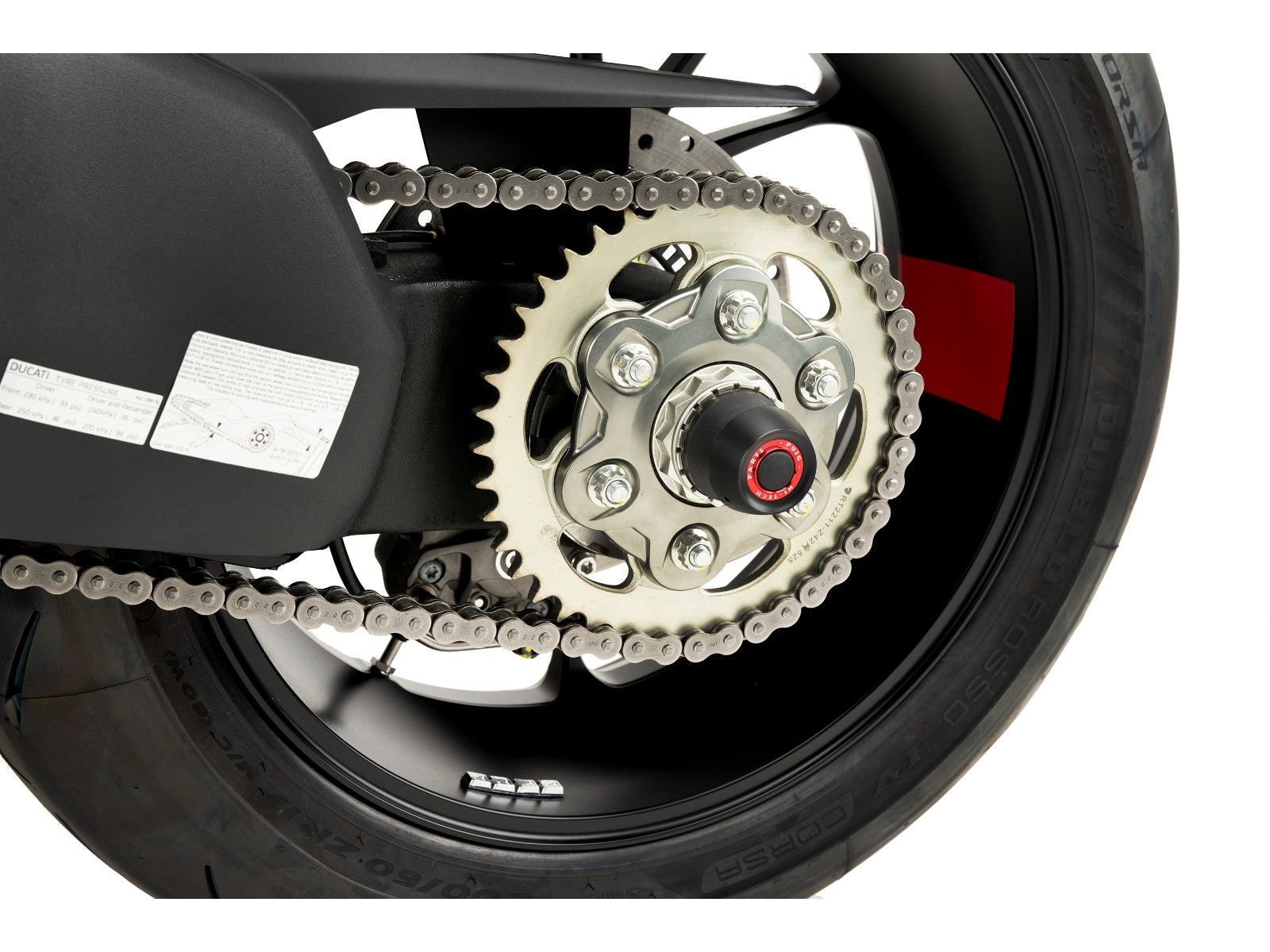 Puig Swing Arm Protector In Black for Ducati Streetfighter V4 (20-25)