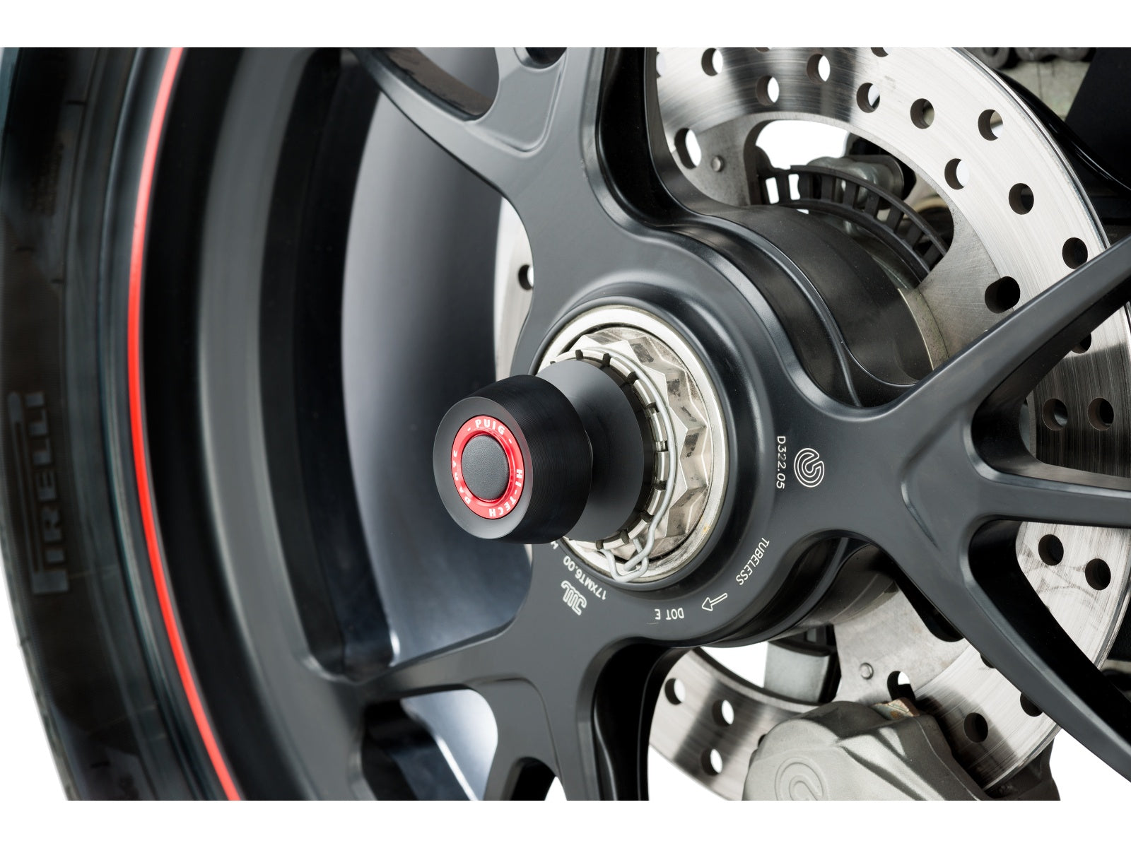 Puig Swing Arm Protector In Black for Ducati Streetfighter V2 (22-24)