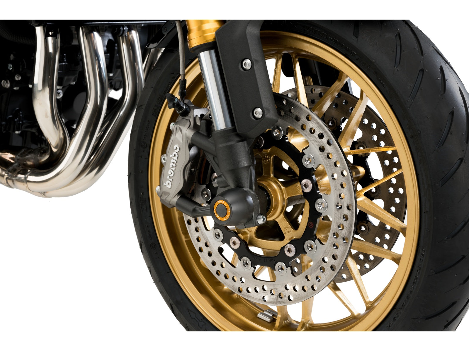 Puig Front Fork Protector In Black for Kawasaki Z900 RS SE (22-25)