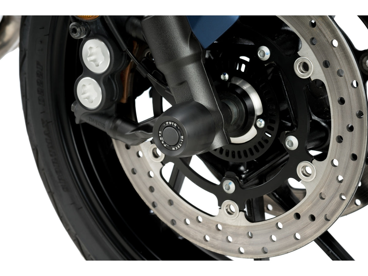Puig Front Fork Protector In Black for Yamaha MT-09 Sport Tracker (13-16)