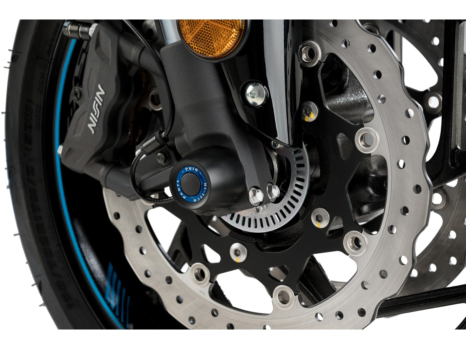 Puig Front Fork Protector In Black for Suzuki GSX S 750 (17-21)