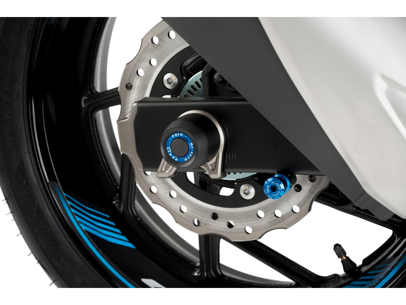 Puig Swing Arm Protector In Black for Suzuki GSX S 750 (17-21)