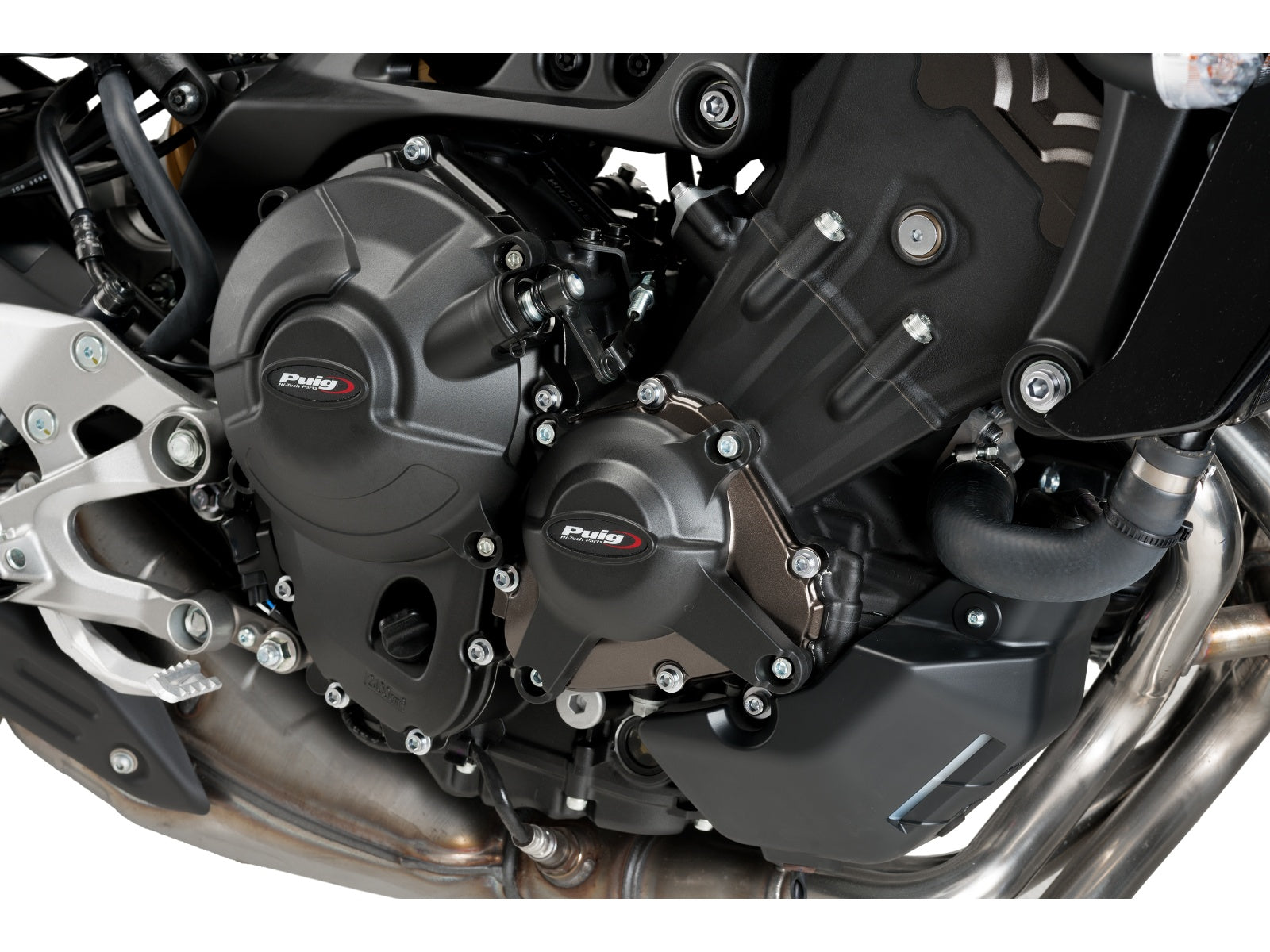 Puig Engine Cover In Black for Yamaha MT-09 Sport Tracker (13-16)