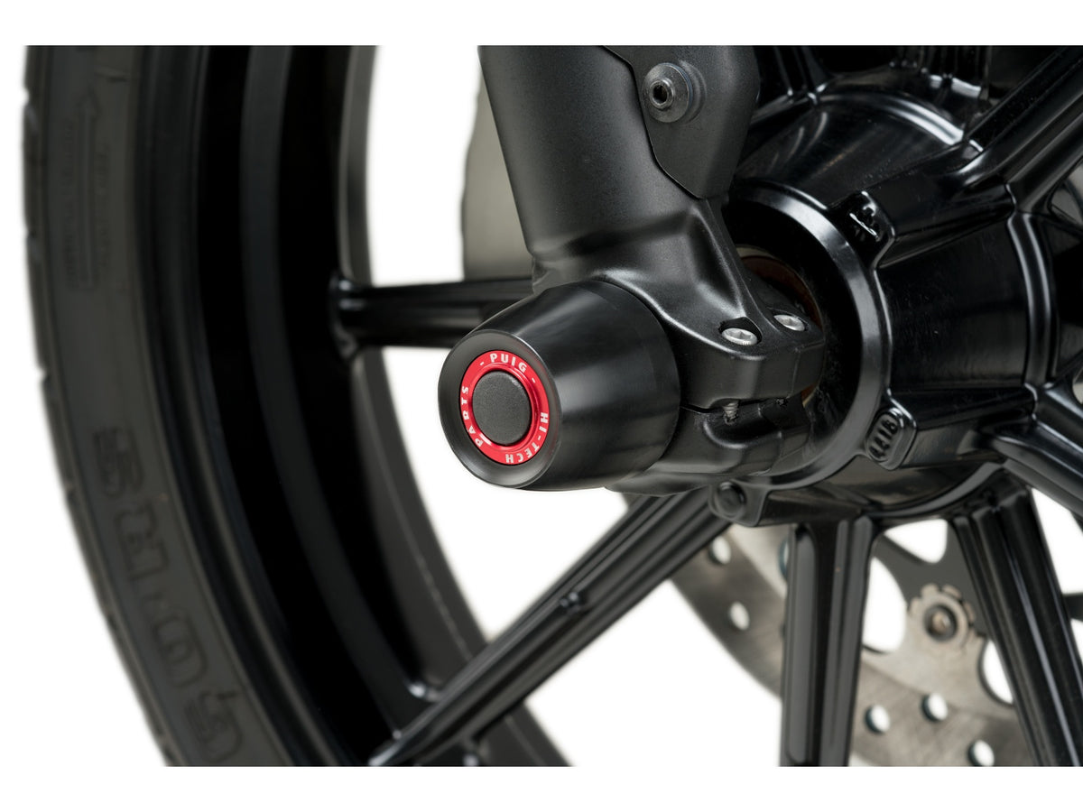 Puig Front Fork Protector In Black for Ducati Scrambler Icon (15-25)