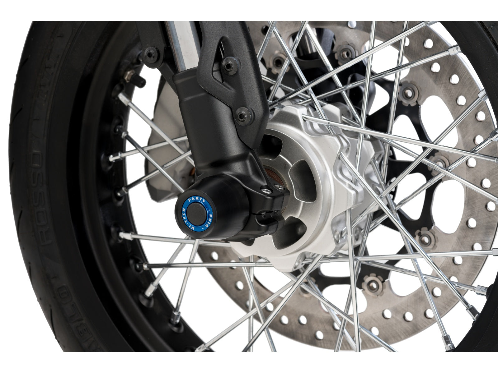 Puig Front Fork Protector In Black for Ducati Scrambler Cafe Racer (17-20)