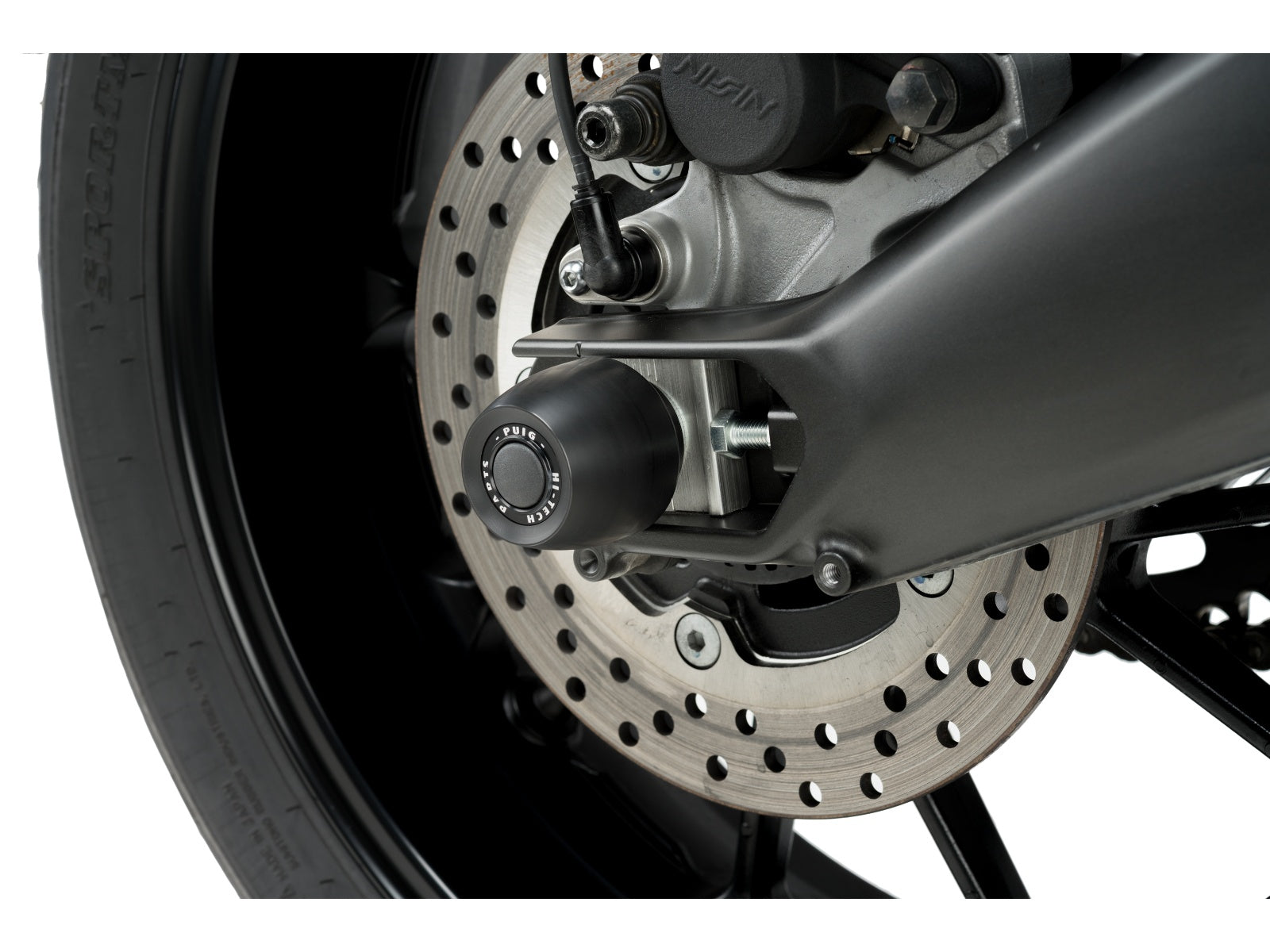 Puig Swing Arm Protector In Black for Yamaha MT-09 (13-16)