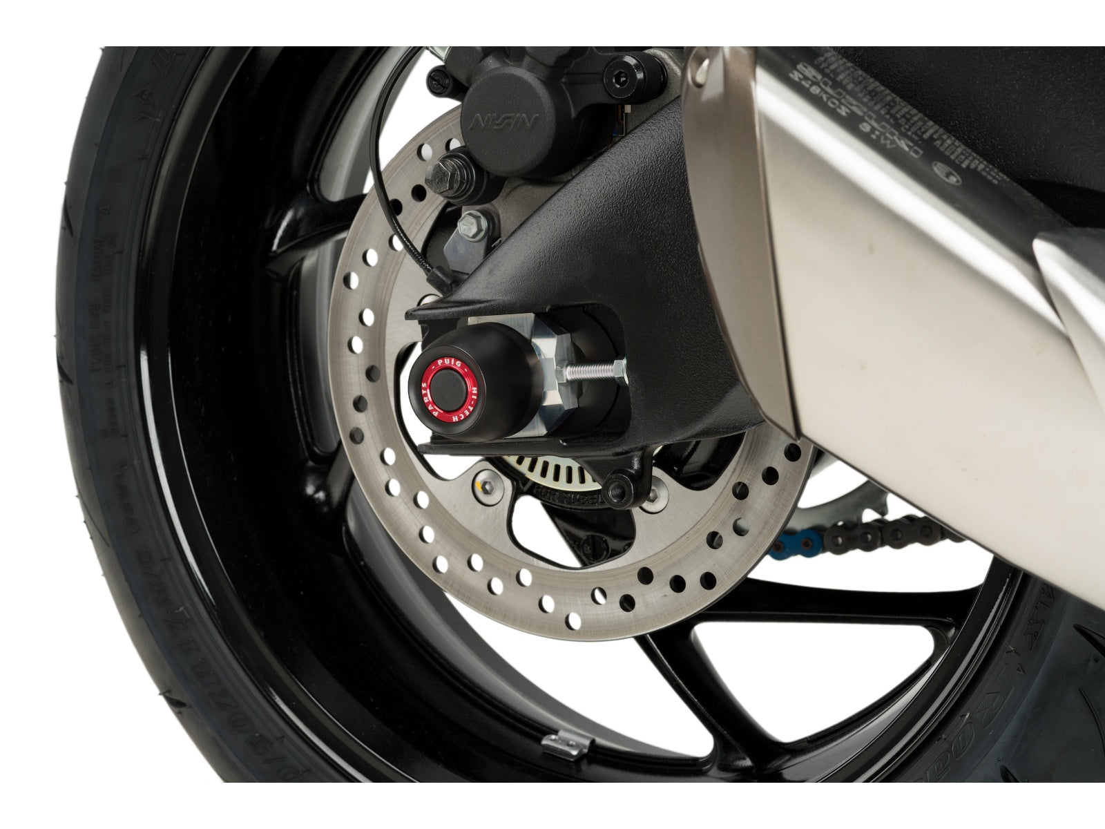 Puig Swing Arm Protector In Black for Suzuki GSX S 1000 F (15-20)