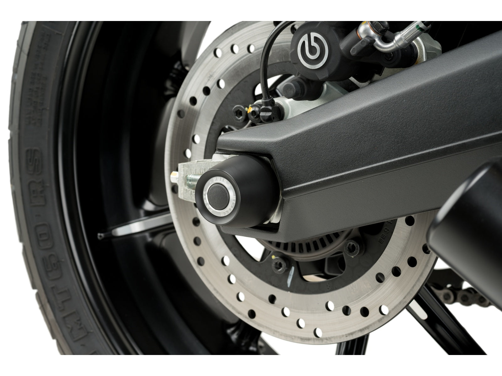 Puig Swing Arm Protector In Black for Ducati Scrambler 1100 Dark Pro (21-24)