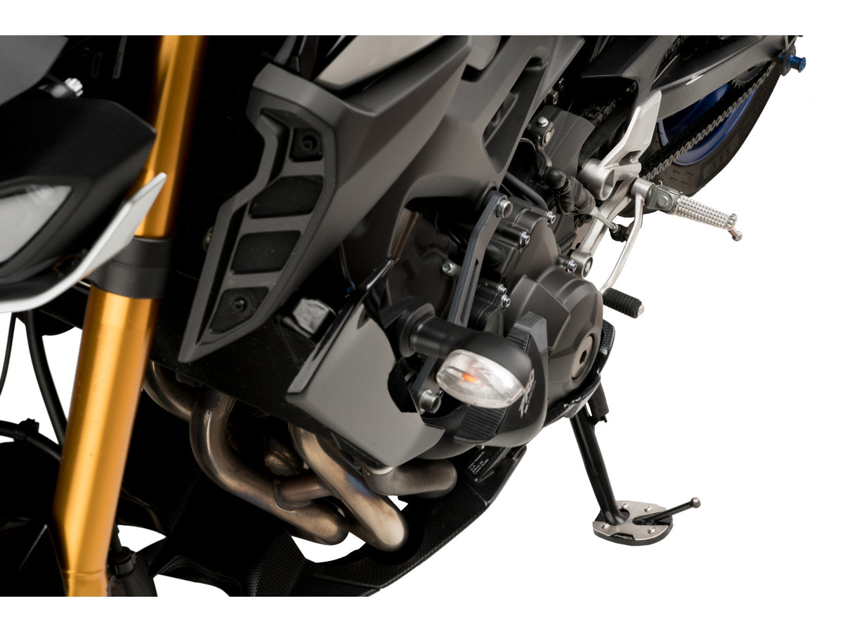 Puig Kickstand Extension Pad In Black for Yamaha MT-09 (13-20)