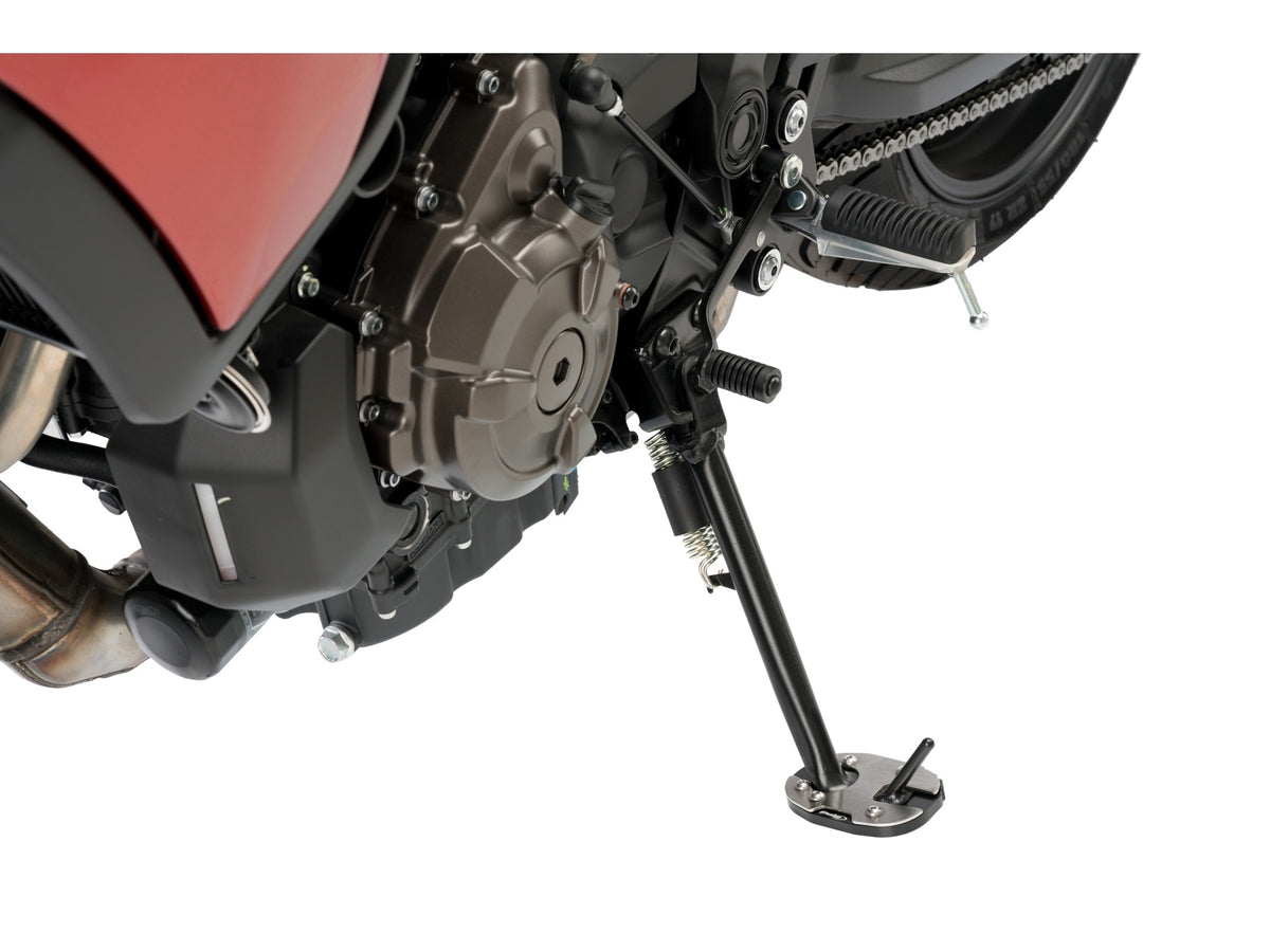 Puig Kickstand Extension Pad In Black for Yamaha Tracer 700 (18-20)