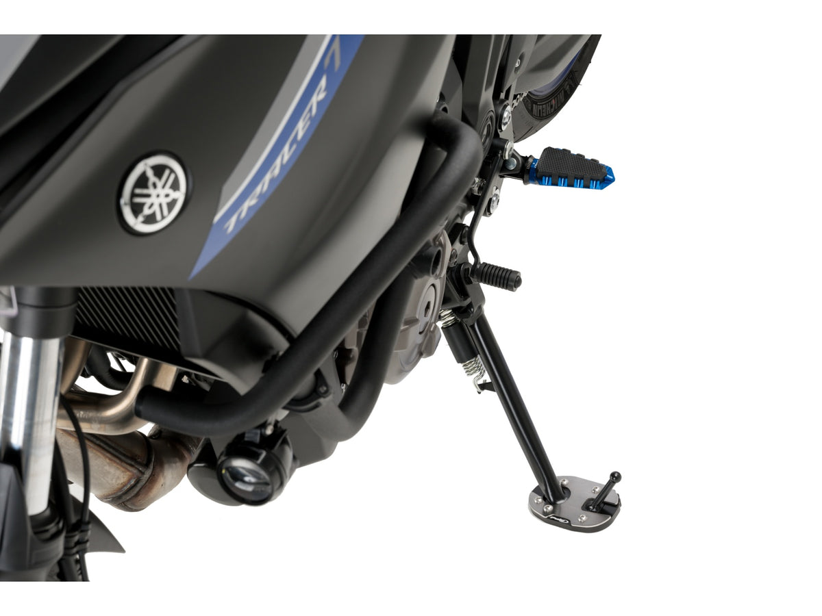 Puig Kickstand Extension Pad In Black for Yamaha Tracer 7 GT (21-25)