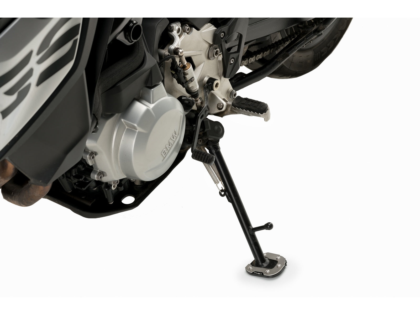 Puig Kickstand Extension Pad In Black for BMW F800 GS (24-25)