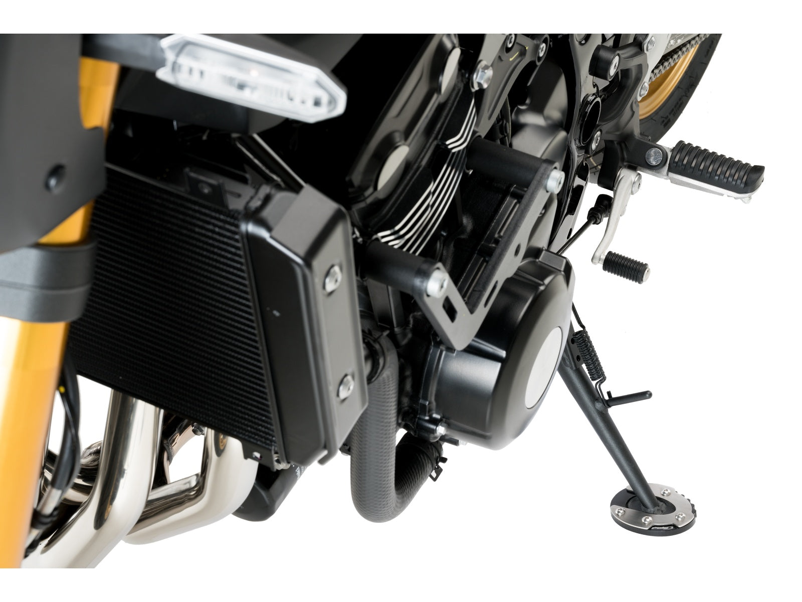 Puig Kickstand Extension Pad In Black for Kawasaki Z900 RS SE (22-25)