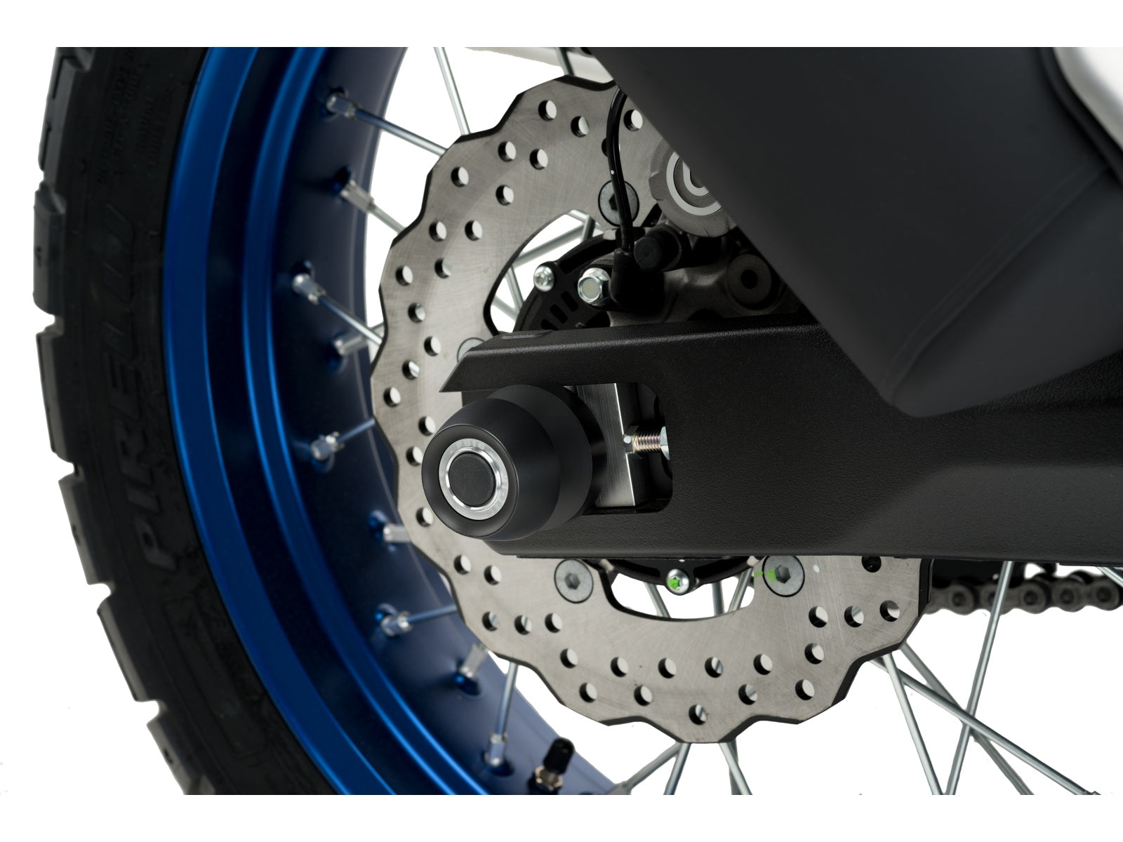 Puig Swing Arm Protector In Black for Yamaha Tenere 700 (19-25)