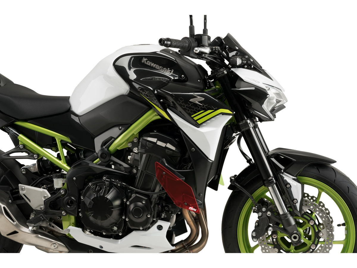 Puig Naked Downforce Spoilers In Black for Kawasaki Z900 (20-24)