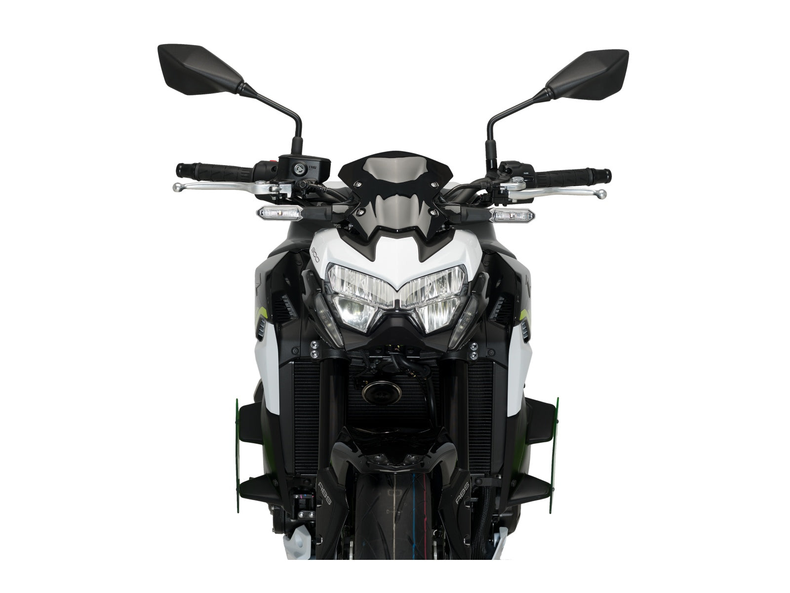 Puig Naked Downforce Spoilers In Black for Kawasaki Z900 (20-24)