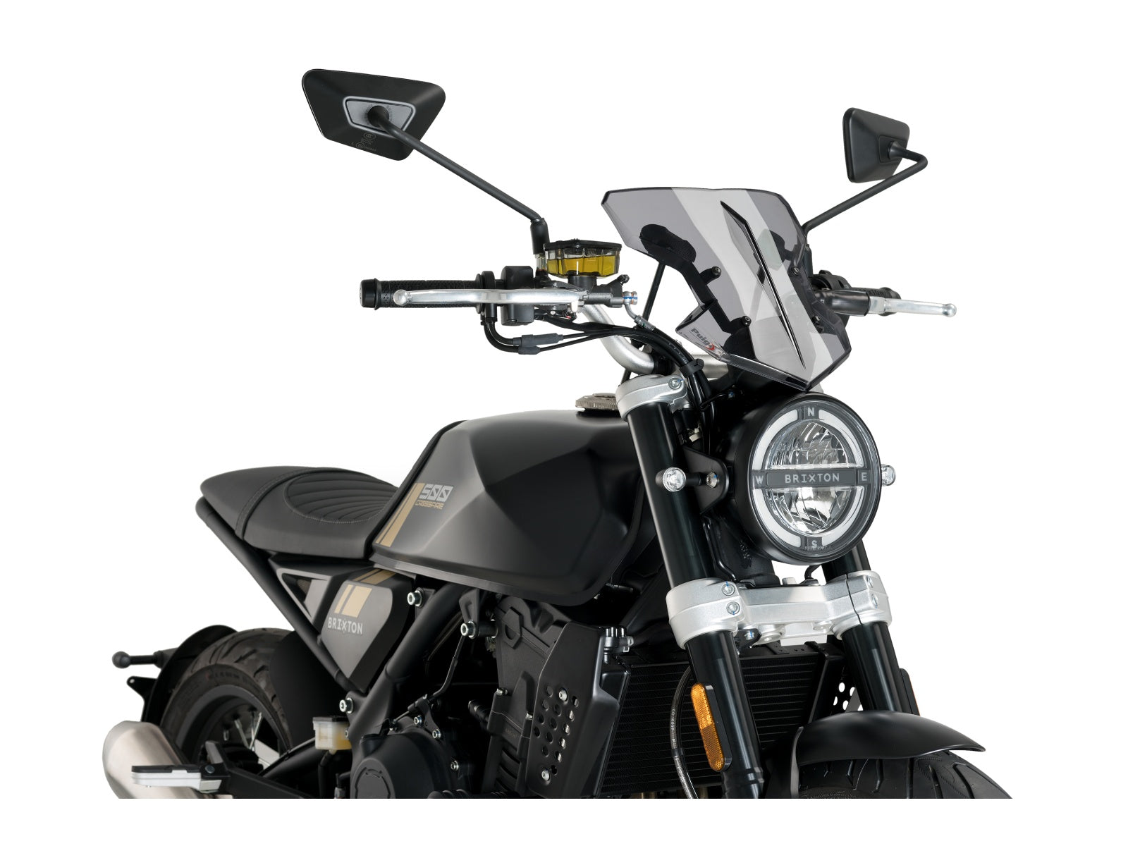 Puig Flanker Screen In Clear for Brixton Crossfire 500 X (20-25)