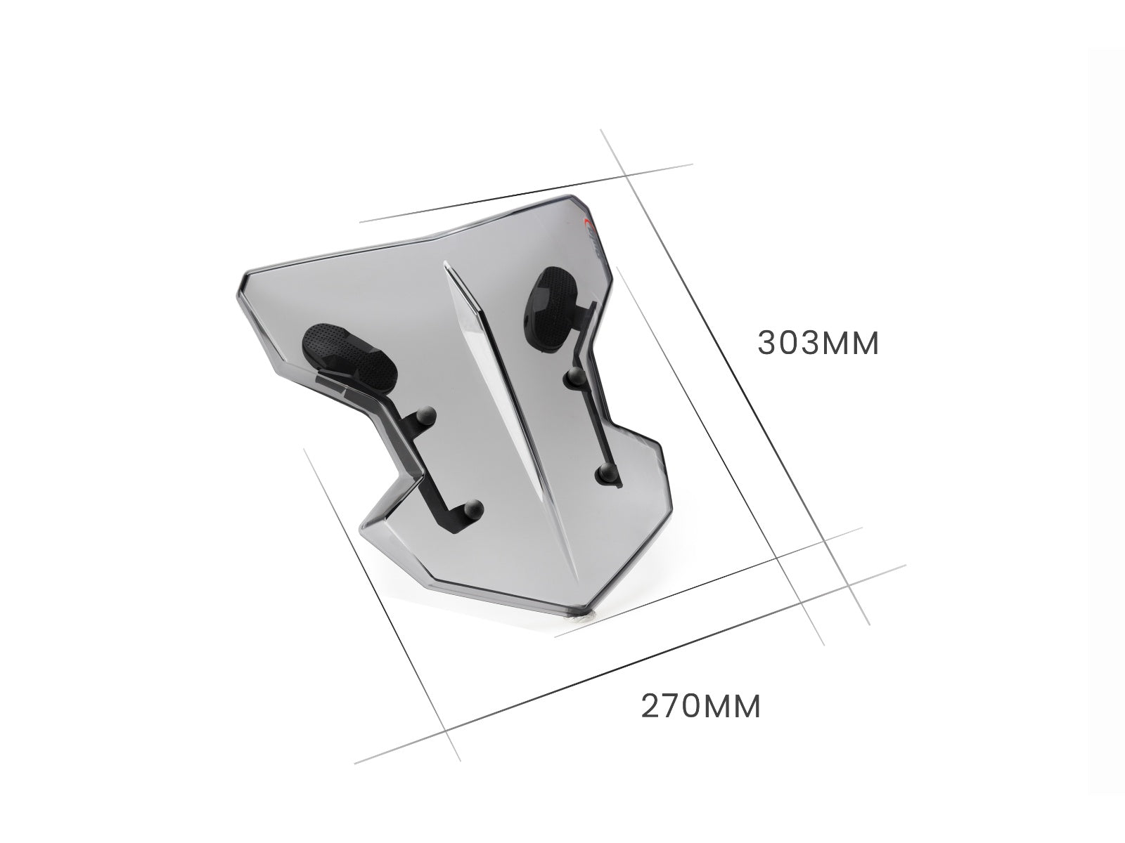 Puig Flanker Screen In Clear for Ducati Hypermotard 1100 S (07-09)