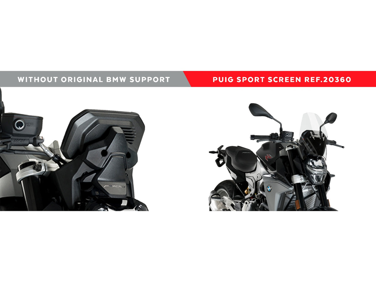 Puig New Generation Sport Screen In Clear for BMW F900 R (20-25)