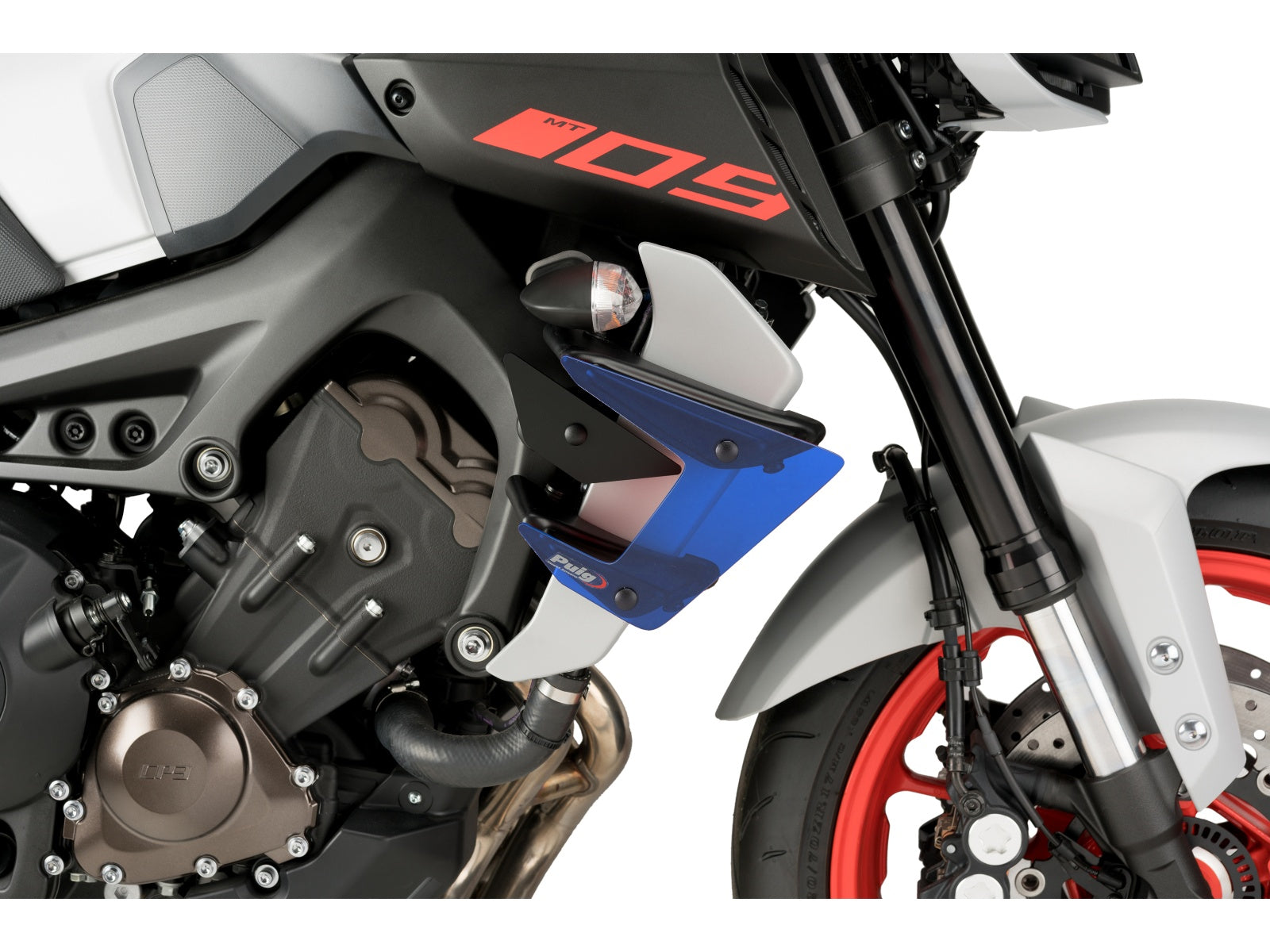 Puig Naked Downforce Spoilers In Black for Yamaha MT-09 (17-20)