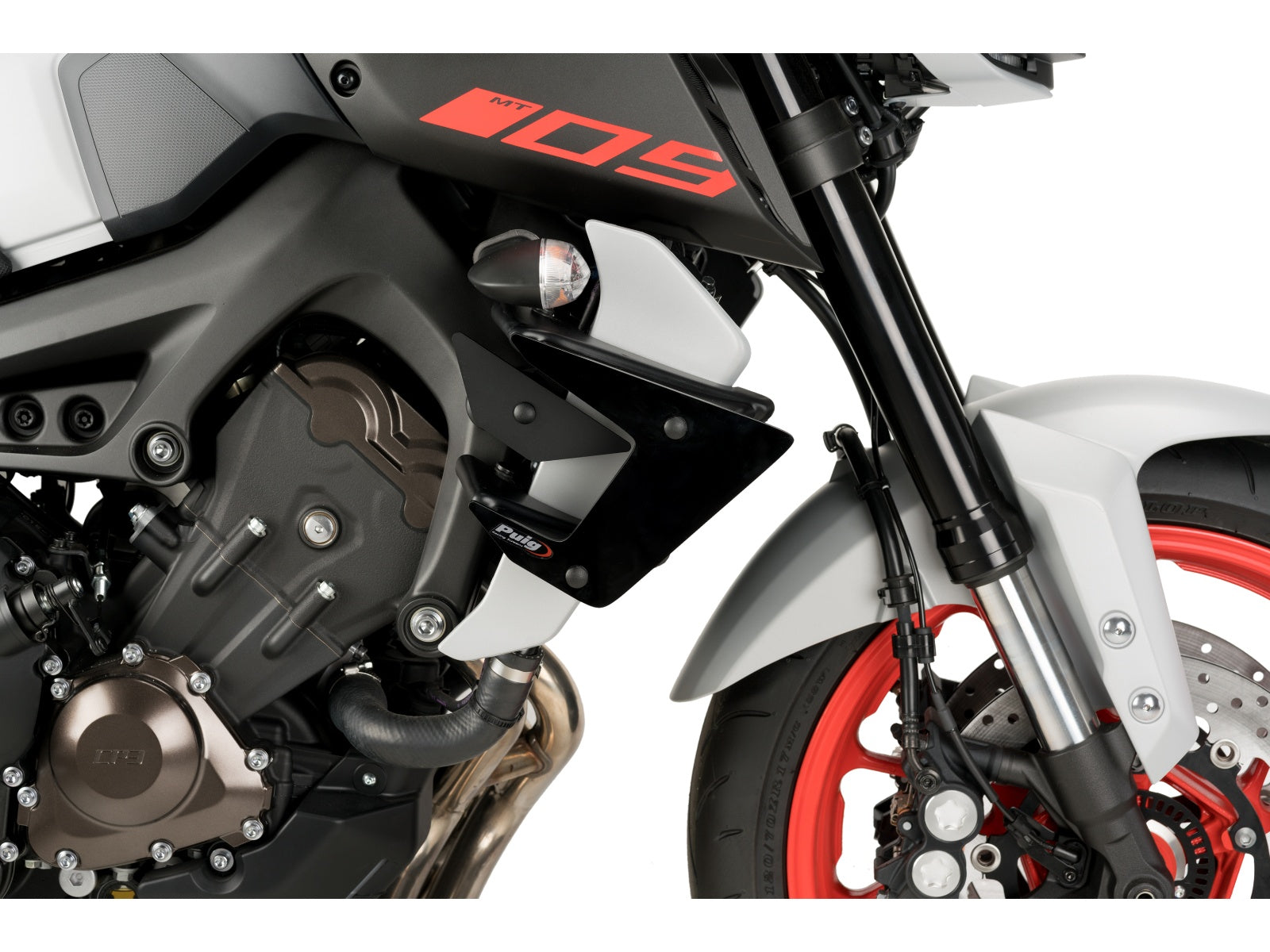 Puig Naked Downforce Spoilers In Black for Yamaha MT-09 SP (18-20)
