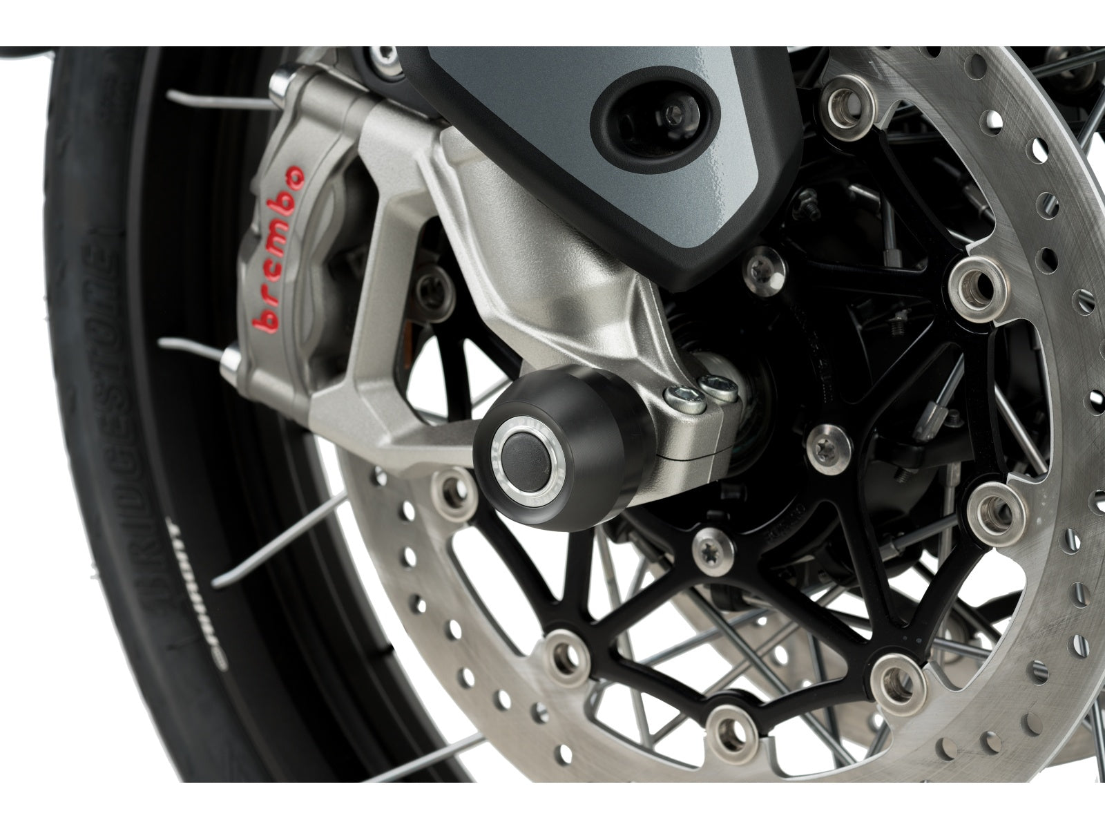 Puig Front Fork Protector In Black for Triumph Tiger 900 GT (20-25)