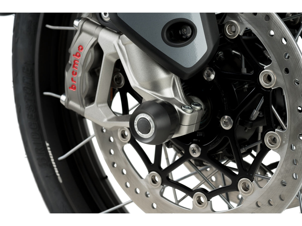 Puig Front Fork Protector In Black for Triumph Tiger 900 GT (20-25)
