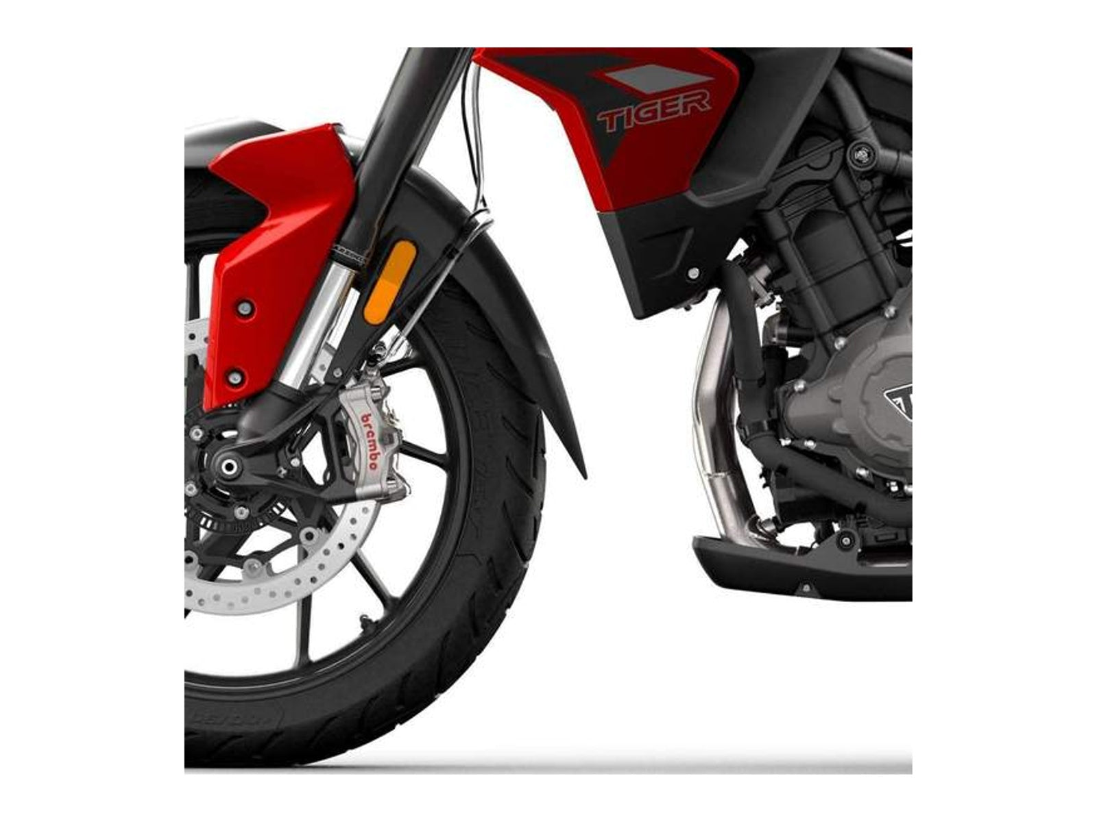Puig Front Mudguard Extender In Black for Triumph Tiger 900 (20-23)