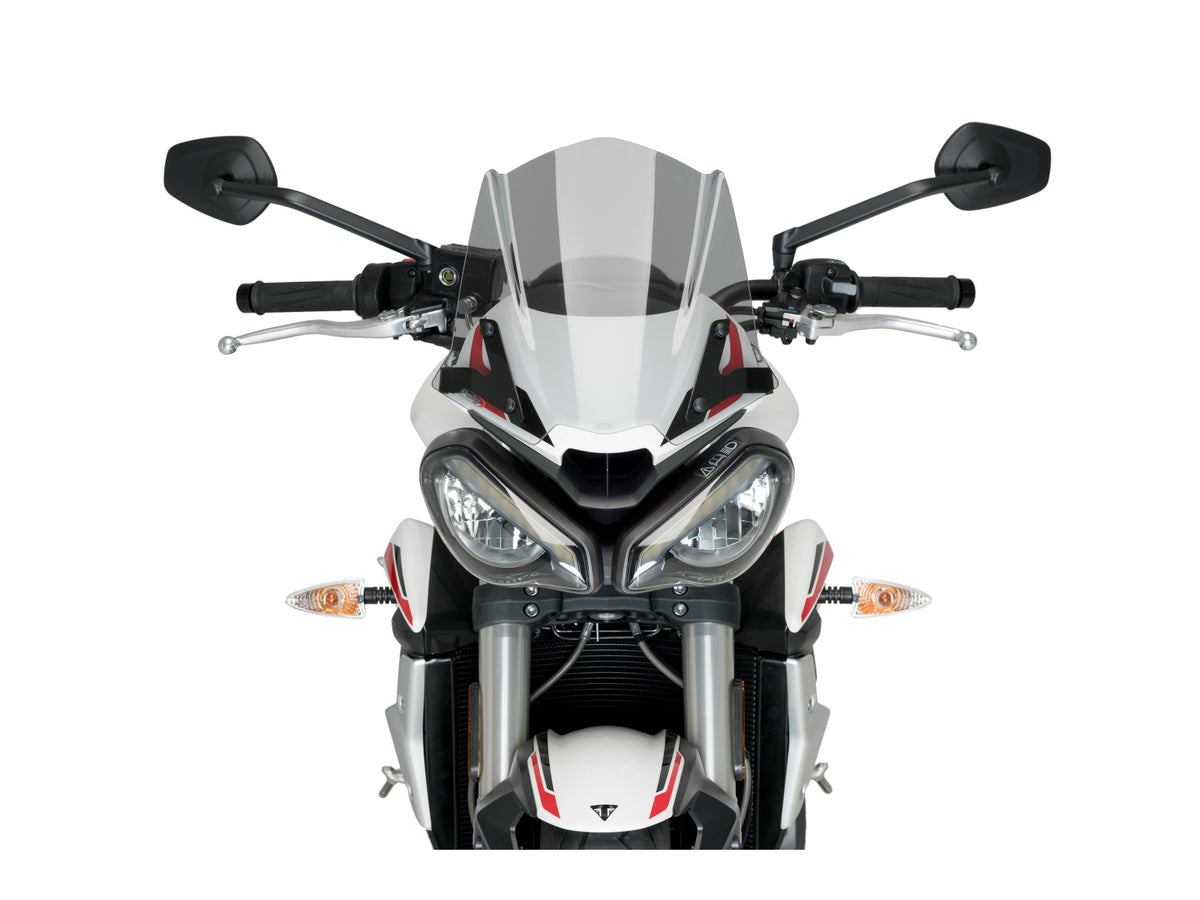 Puig New Generation Sport Screen In Clear for Triumph Street Triple 765 R Low (21-22)