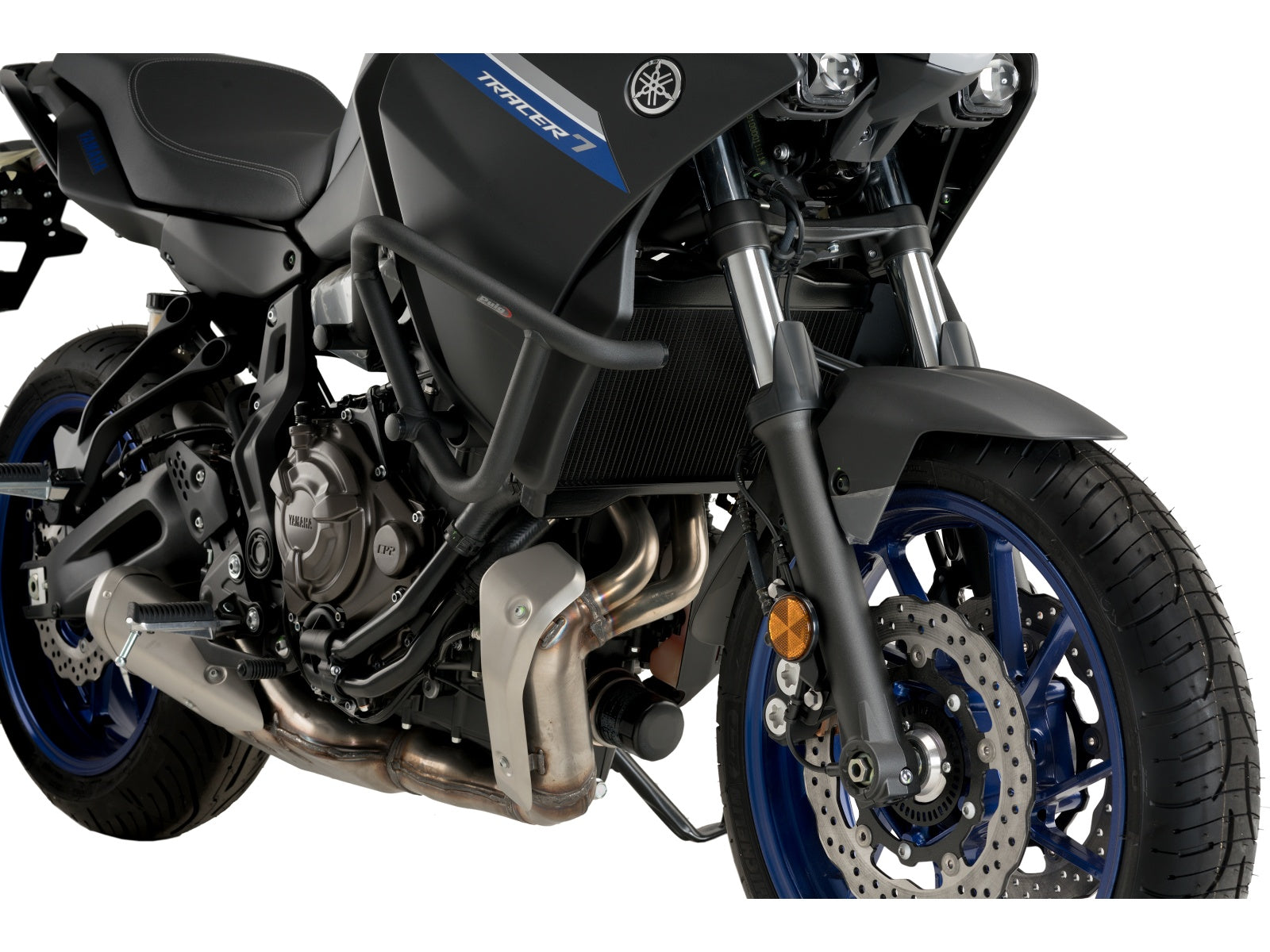 Puig Engine Guard In Black for Yamaha Tracer 7 GT (21-25)