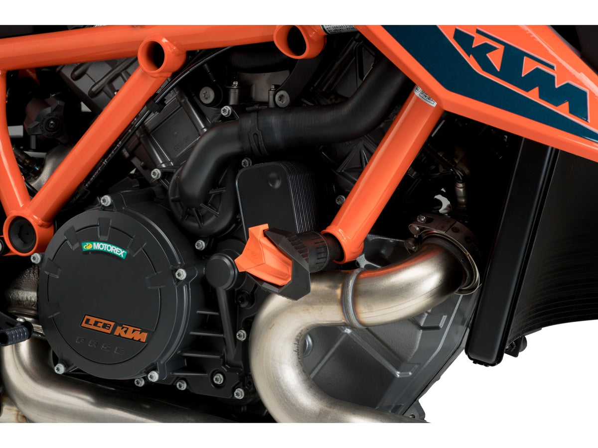 Puig R19 Frame Sliders In Black for KTM 1290 Super Duke RR (22-24)