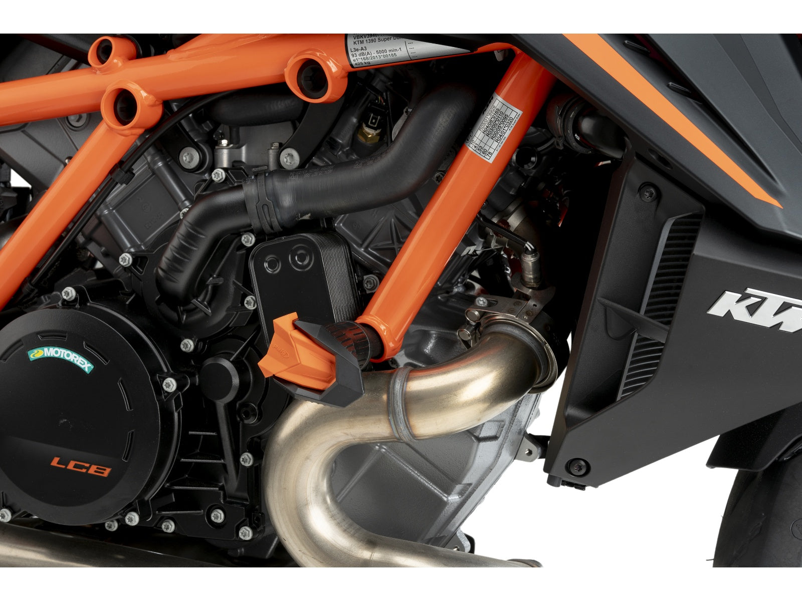Puig R19 Frame Sliders In Black for KTM 1390 Super Duke R Evo (24-25)