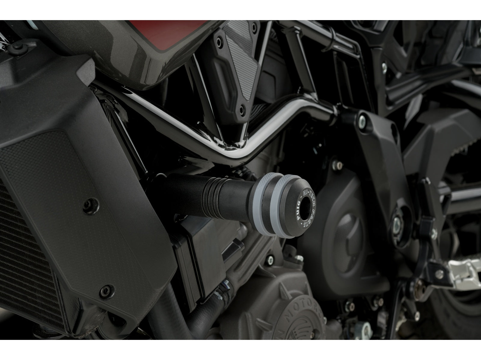 Puig Vintage Frame Sliders In Black for Indian FTR1200 Rally (19-25)