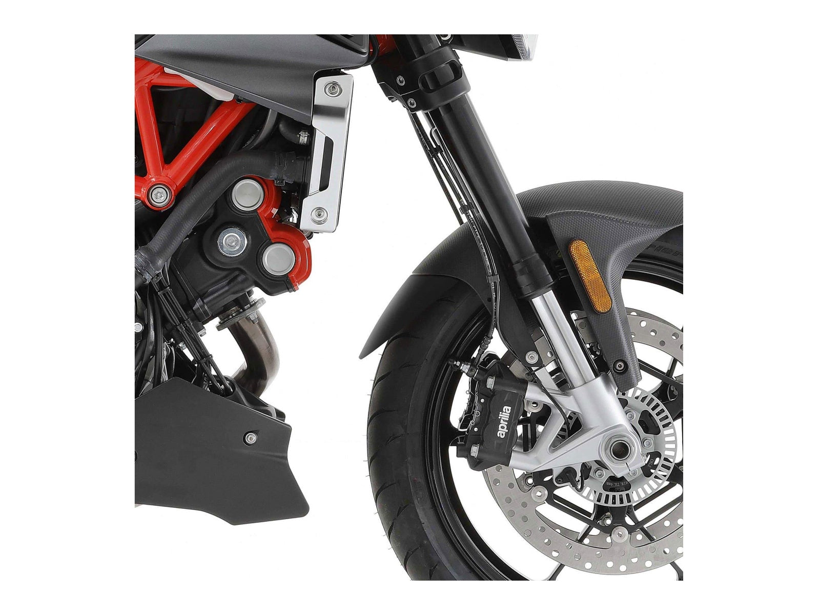 Puig Front Mudguard Extender In Black for Aprilia RSV4 RR (15-18)