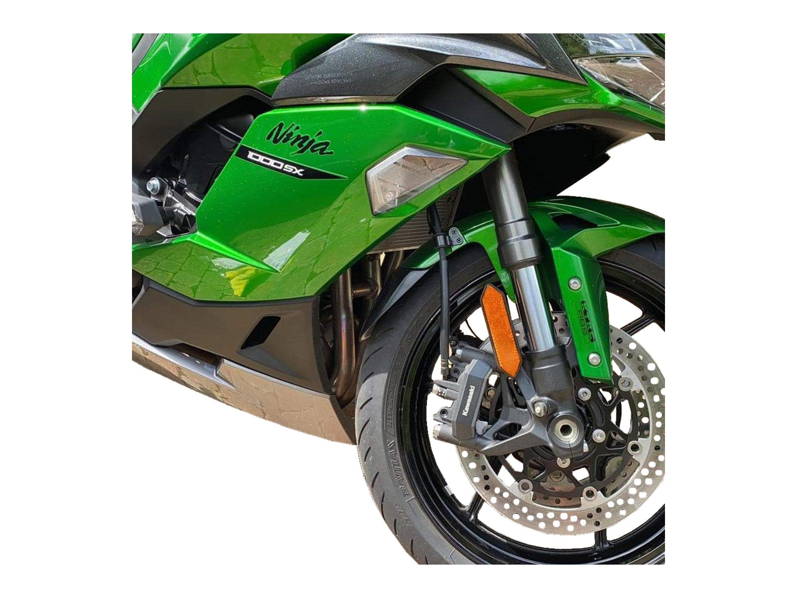 Puig Front Mudguard Extender In Black for Kawasaki Z H2 (20-22)