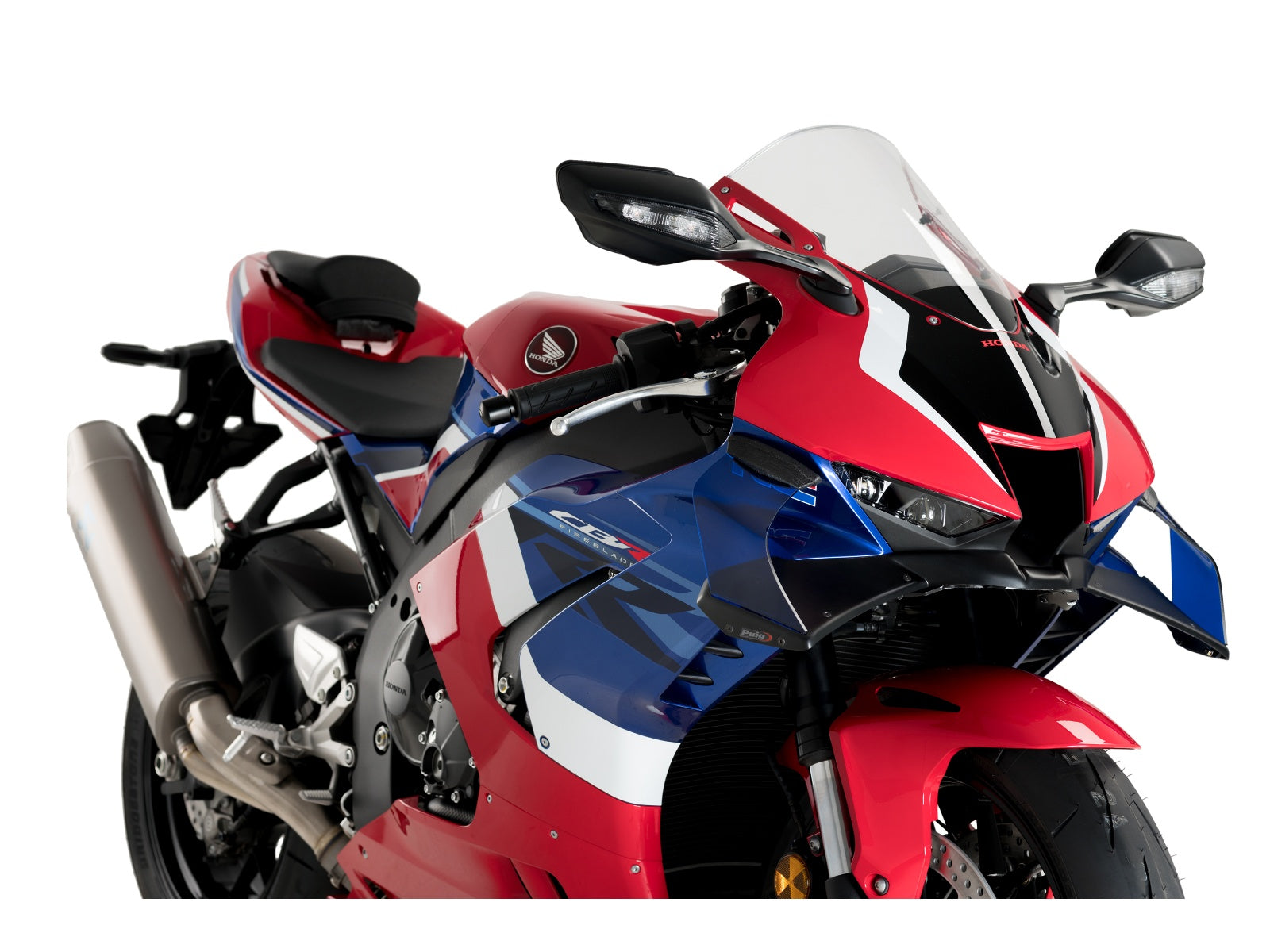 Puig GP Front Downforce Spoilers In Clear for Honda CBR1000RR-R Fireblade (20-23)