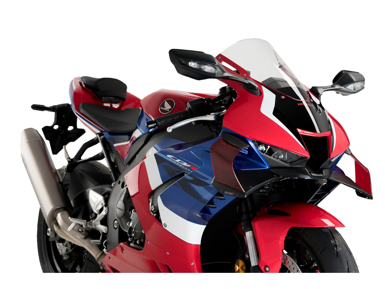 Puig GP Front Downforce Spoilers In Clear for Honda CBR1000RR-R Fireblade (20-23)