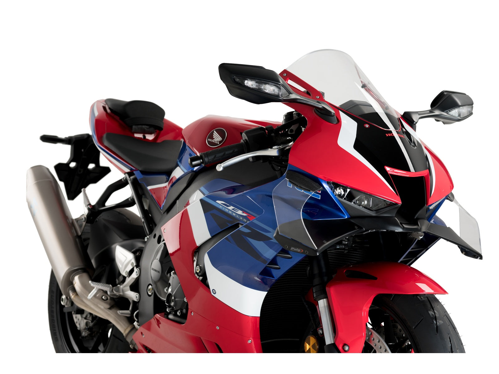 Puig GP Front Downforce Spoilers In Clear for Honda CBR1000RR-R Fireblade (20-23)