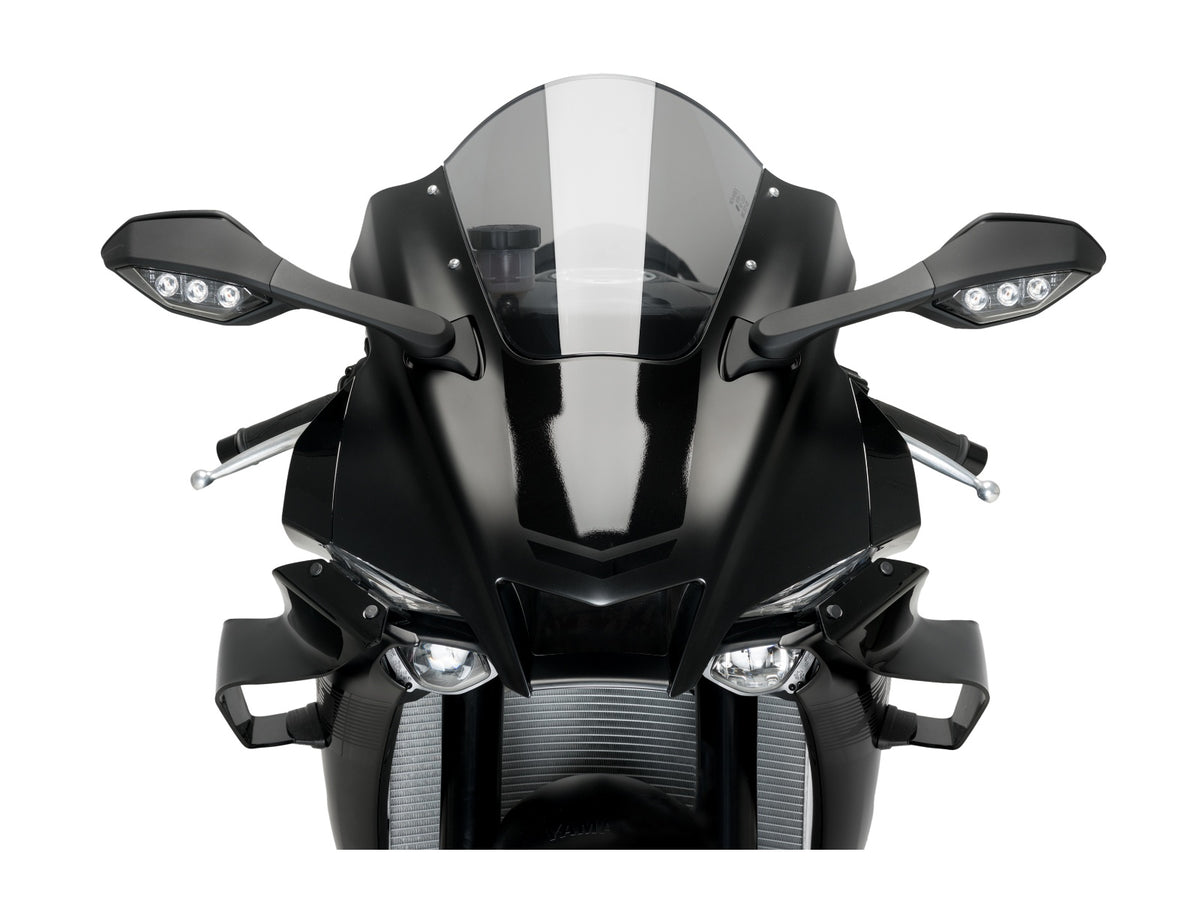 Puig GP Front Downforce Spoilers In Light Smoke for Yamaha YZF R1 (20-25)