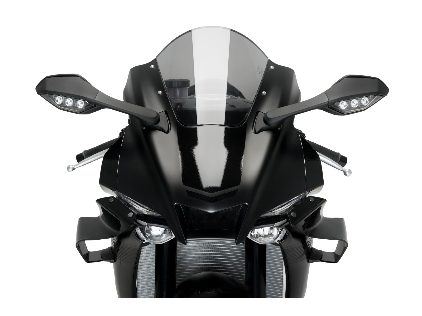Puig GP Front Downforce Spoilers In Light Smoke for Yamaha YZF R1 Race (24)